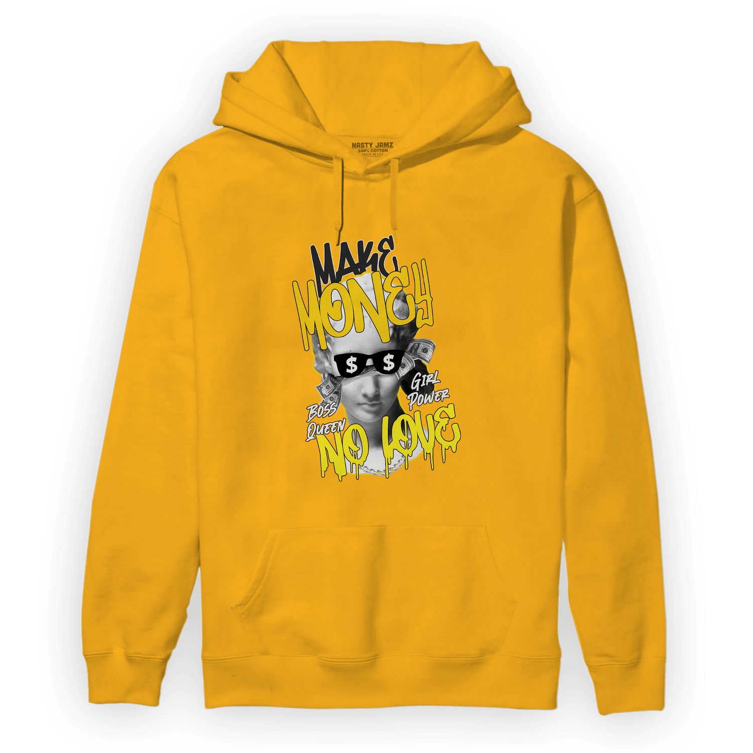 Vivid Sulfur 4s Hoodie Match Make Money No Love - NastyJamz