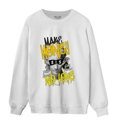 Vivid Sulfur 4s Sweatshirt Match Make Money No Love - NastyJamz