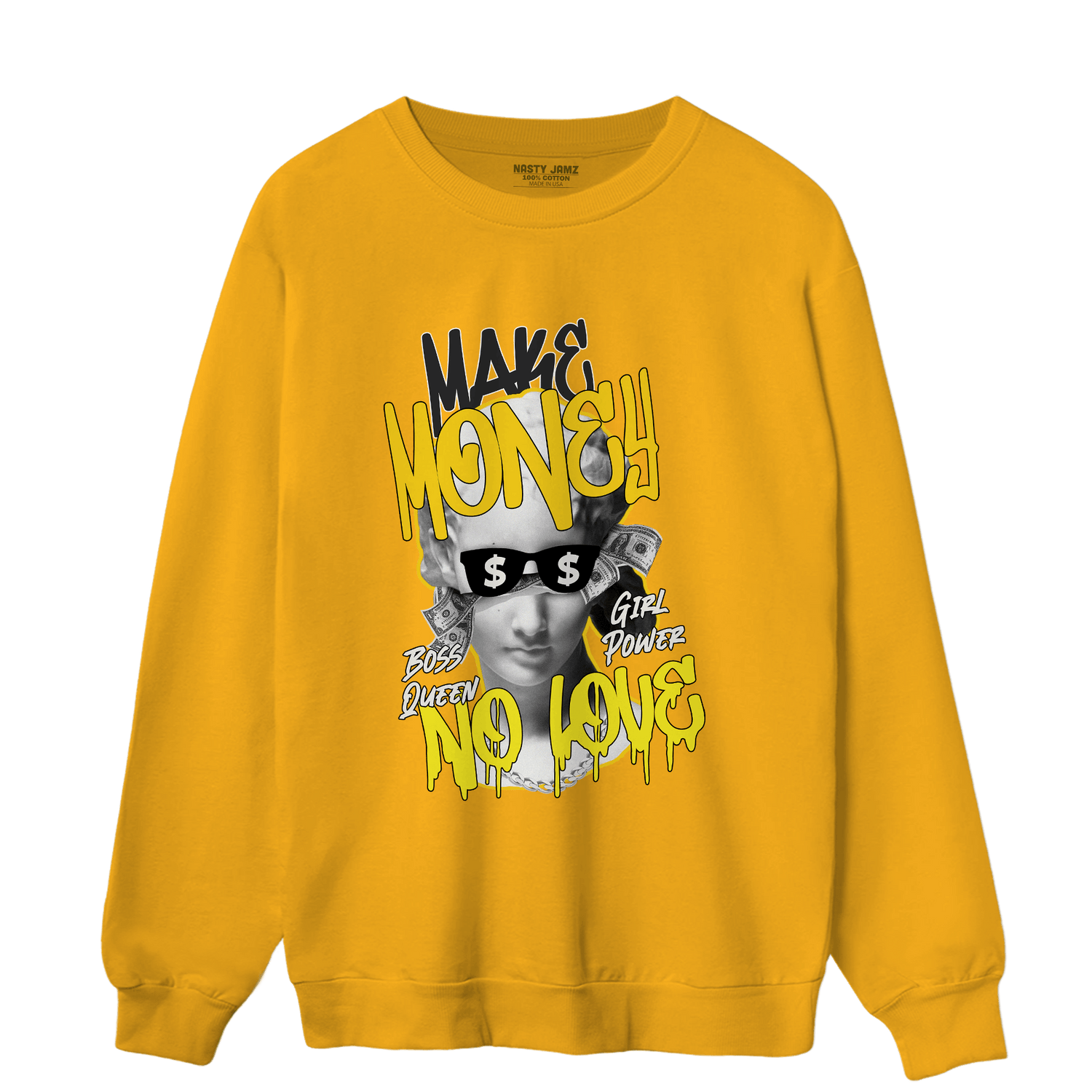 Vivid Sulfur 4s Sweatshirt Match Make Money No Love - NastyJamz
