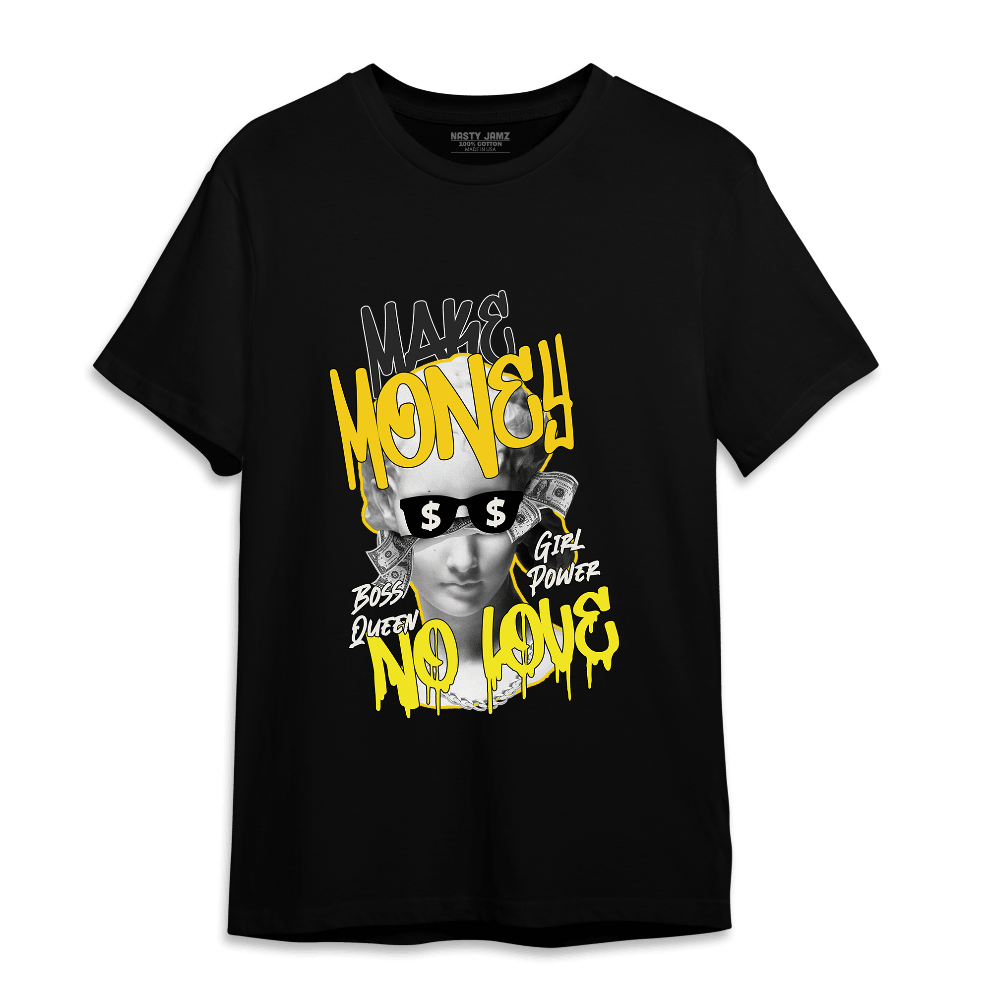 Vivid Sulfur 4s T Shirt Match Make Money No Love - NastyJamz