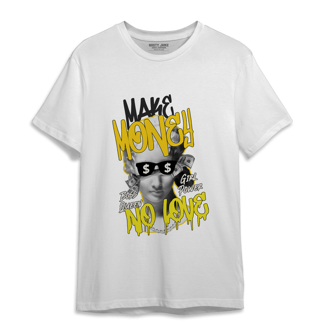 Vivid Sulfur 4s T Shirt Match Make Money No Love - NastyJamz