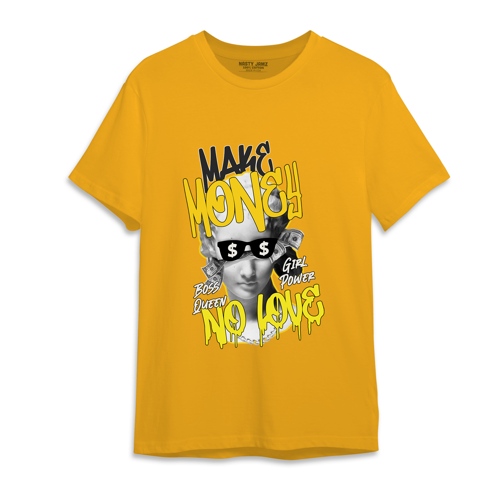 Vivid Sulfur 4s T Shirt Match Make Money No Love - NastyJamz