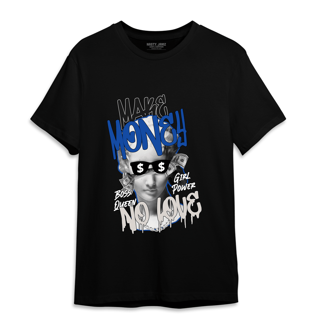 Air Max 1 86 Royal T Shirt Match Make Money No Love - NastyJamz