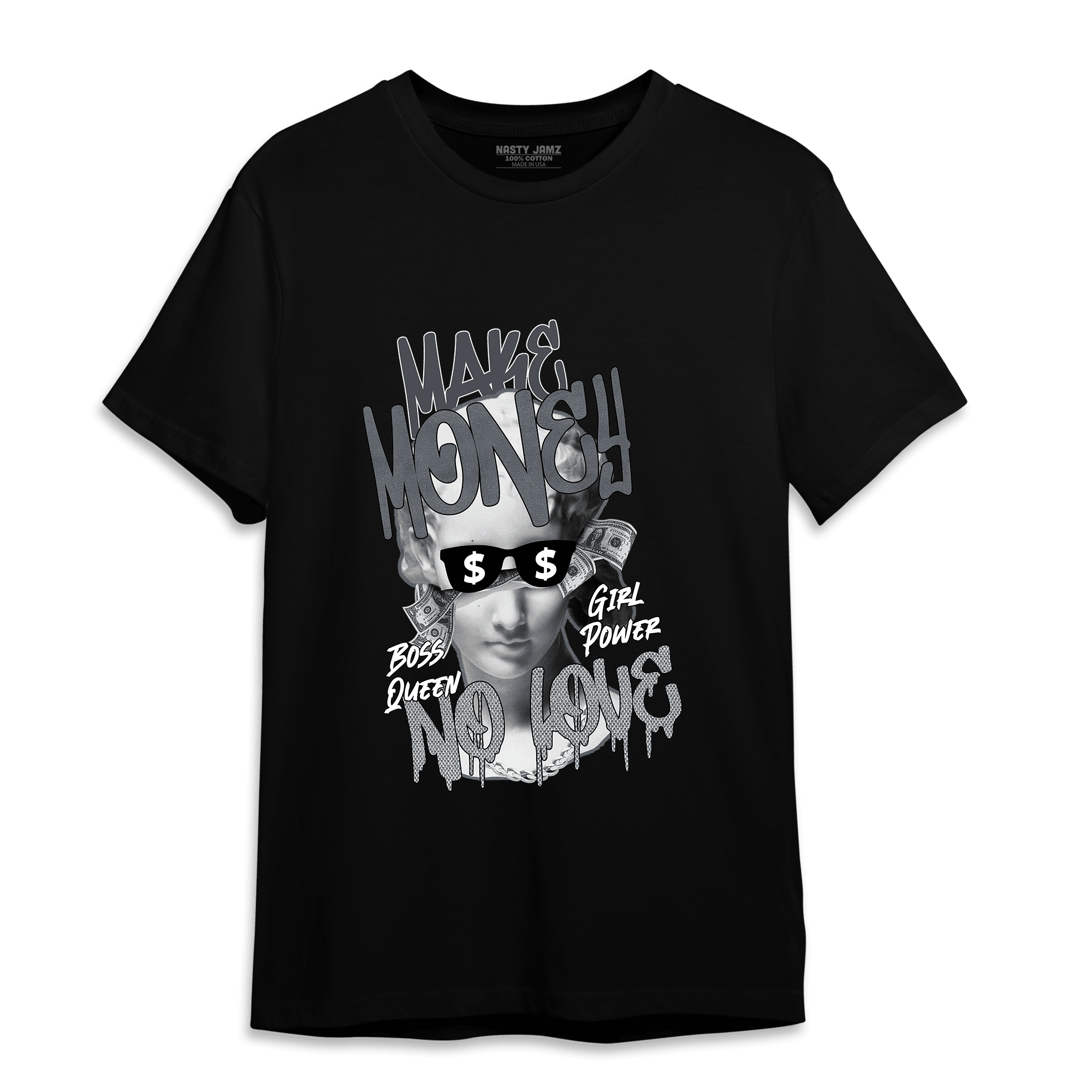 Air Max 90 Iron Grey T Shirt Match Make Money No Love - NastyJamz