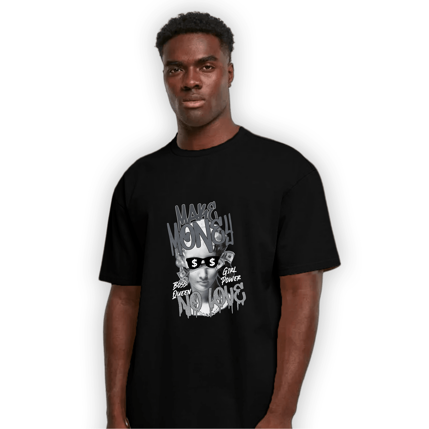 Air Max 90 Iron Grey T Shirt Match Make Money No Love - NastyJamz
