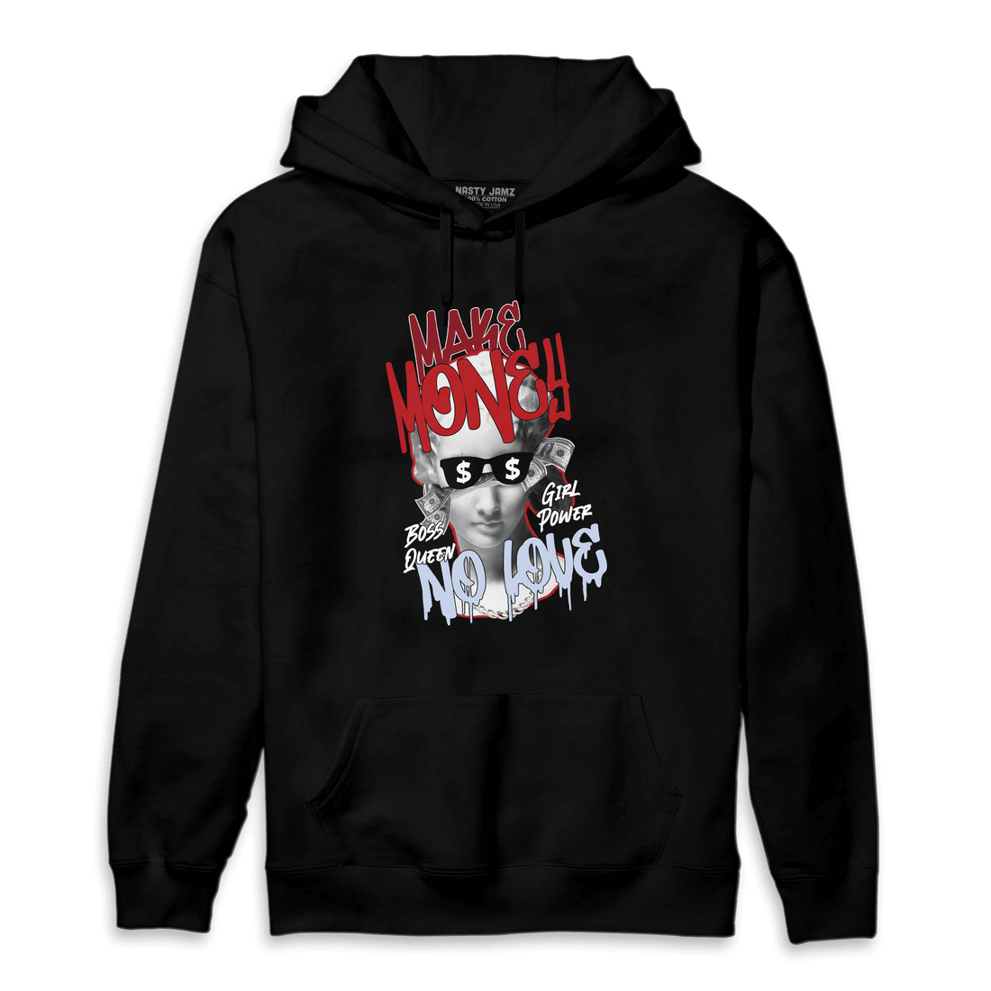 Cherry 11s Hoodie Match Make Money No Love - NastyJamz