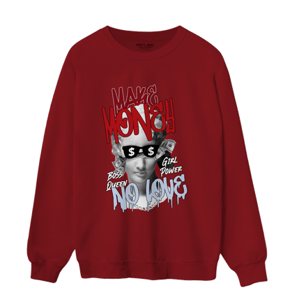 Cherry 11s Sweatshirt Match Make Money No Love - NastyJamz