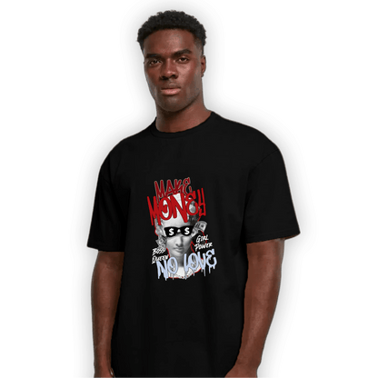 Cherry 11s T Shirt Match Make Money No Love - NastyJamz
