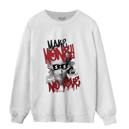 Cherry 12s Sweatshirt Match Make Money No Love - NastyJamz