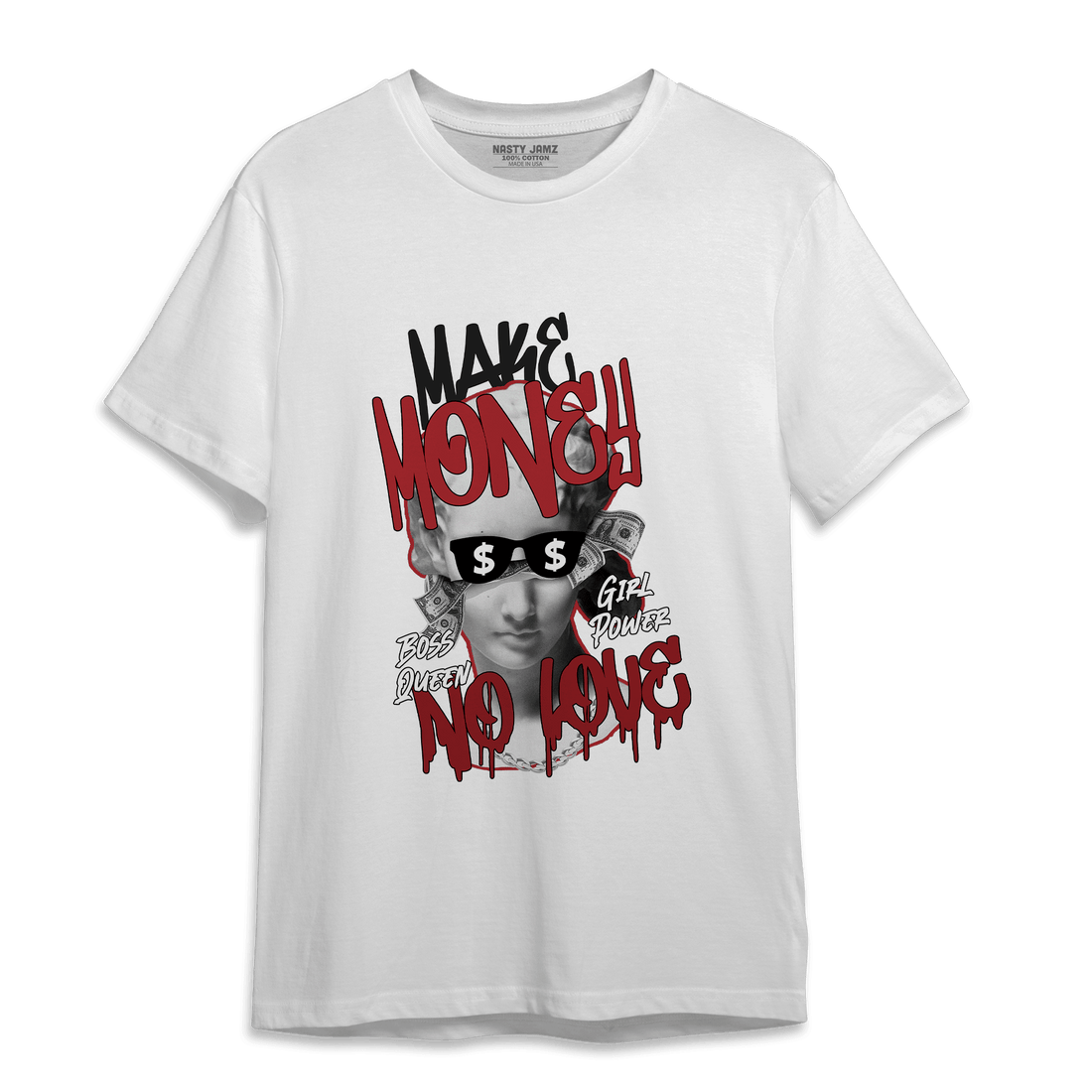 Cherry 12s T Shirt Match Make Money No Love - NastyJamz