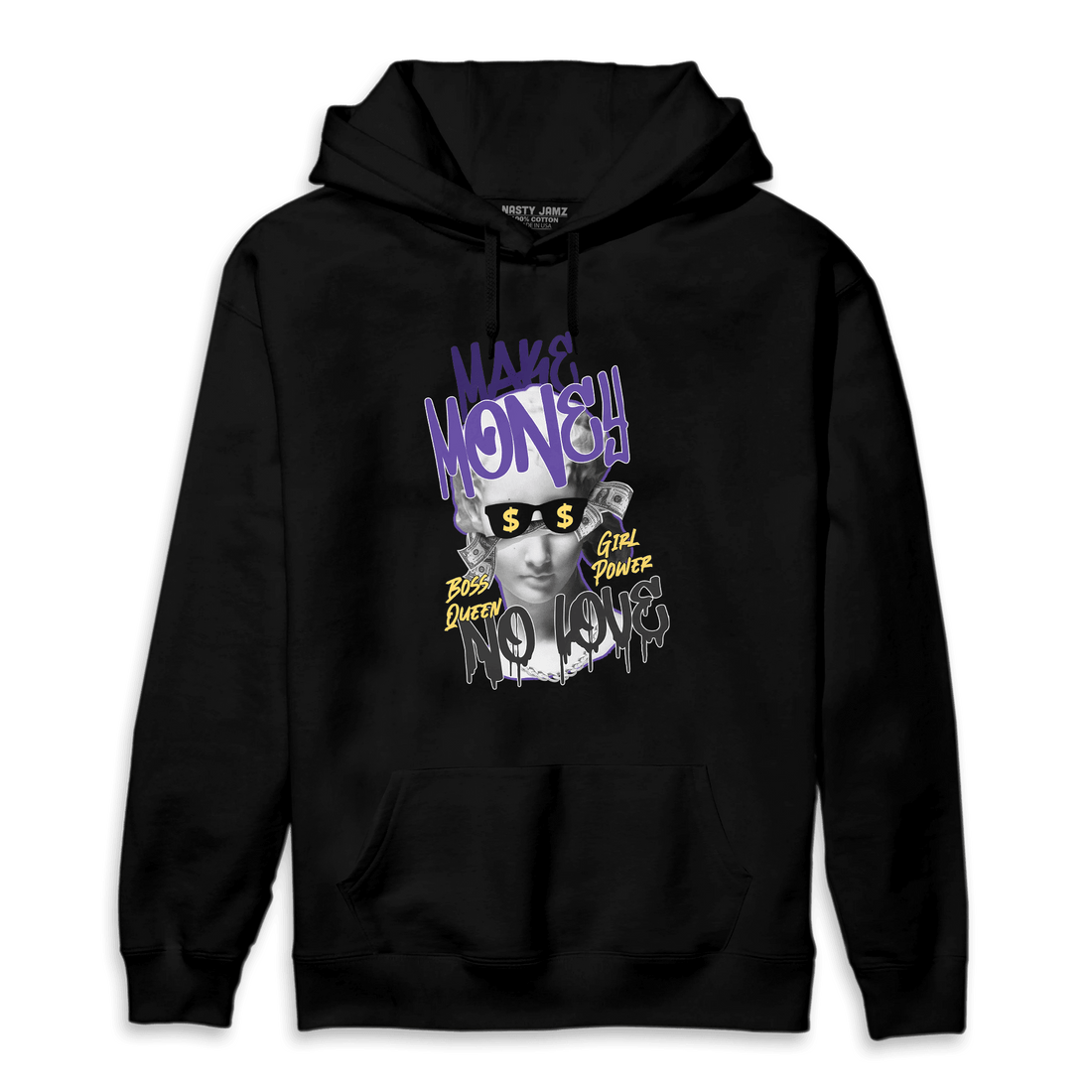 Field Purple 12s Hoodie Match Make Money No Love - NastyJamz