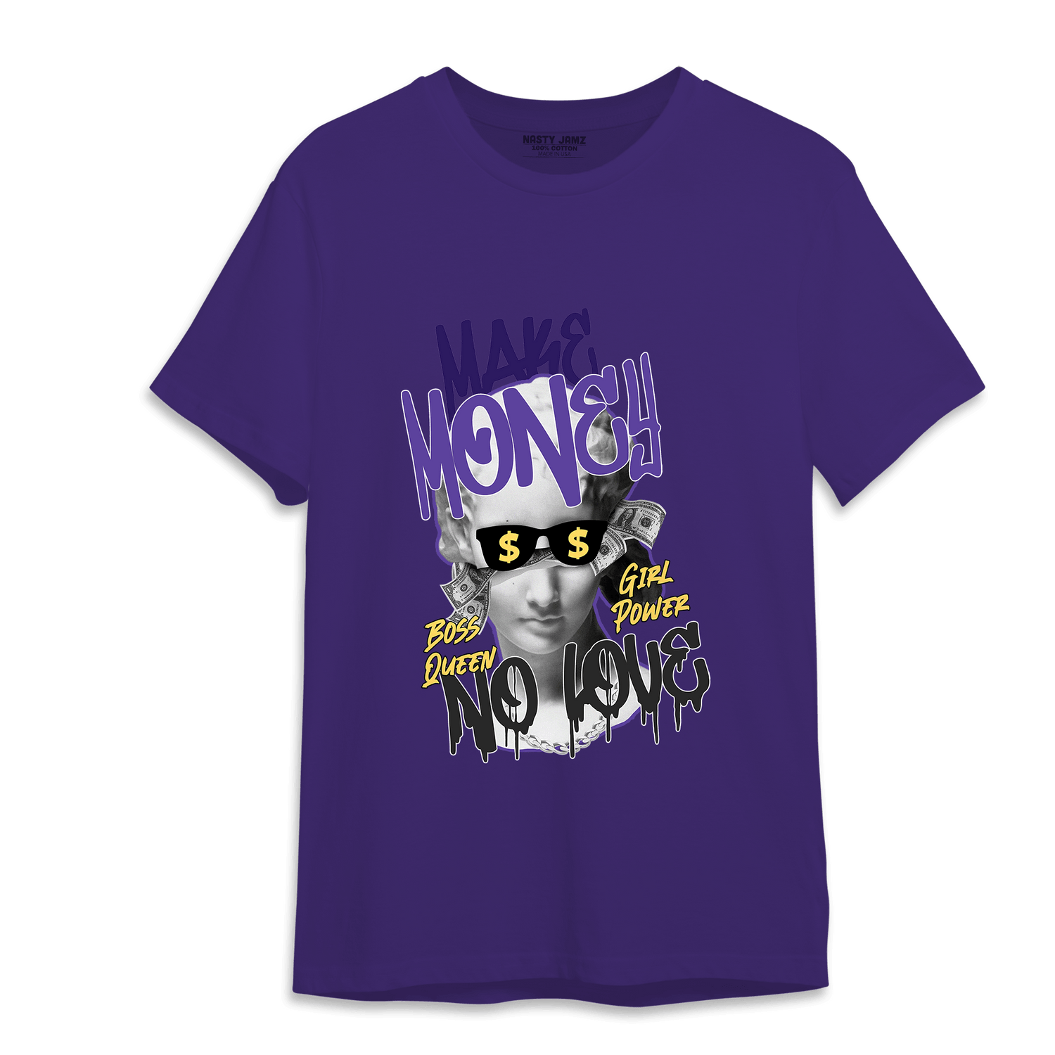 Field Purple 12s T Shirt Match Make Money No Love - NastyJamz