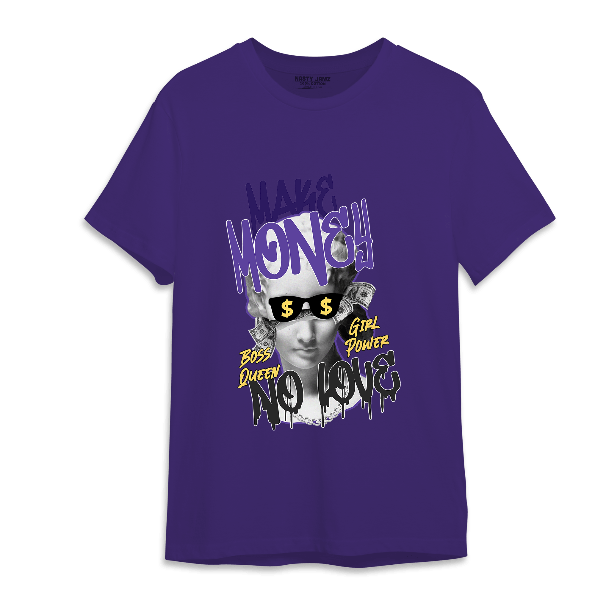 Field Purple 12s T Shirt Match Make Money No Love - NastyJamz