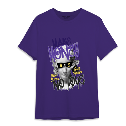 Field Purple 12s T Shirt Match Make Money No Love - NastyJamz