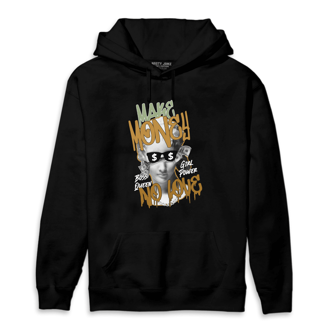 Wheat 13s Hoodie Match Make Money No Love - NastyJamz