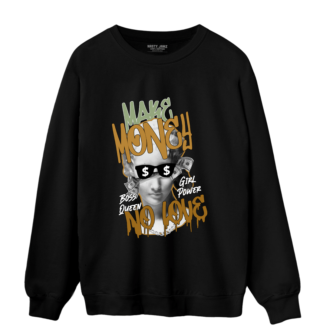 Wheat 13s Sweatshirt Match Make Money No Love - NastyJamz