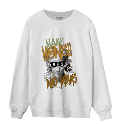 Wheat 13s Sweatshirt Match Make Money No Love - NastyJamz