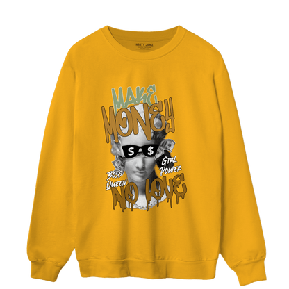Wheat 13s Sweatshirt Match Make Money No Love - NastyJamz