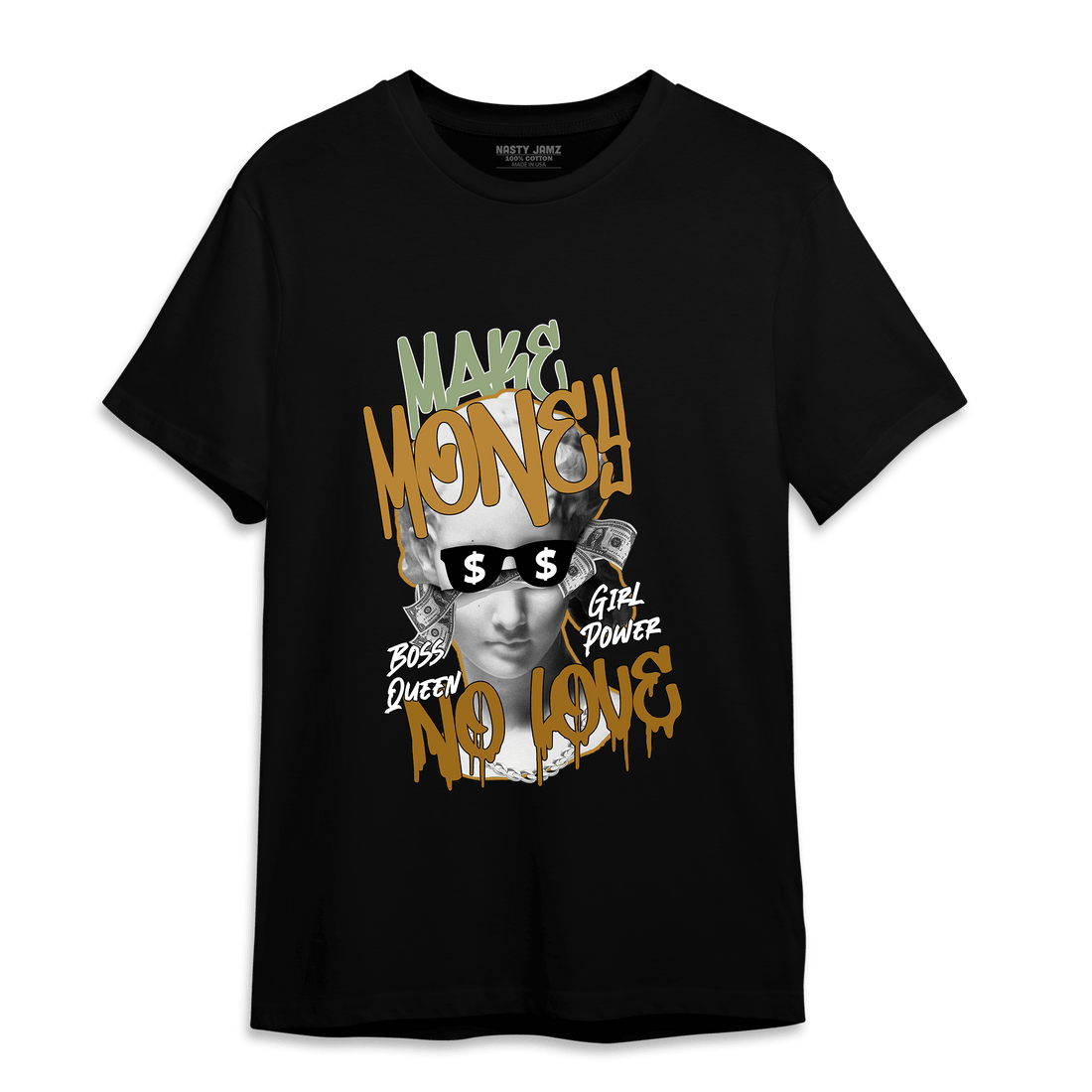 Wheat 13s T Shirt Match Make Money No Love - NastyJamz