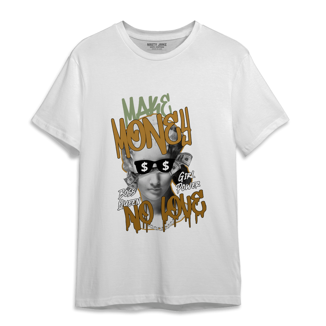 Wheat 13s T Shirt Match Make Money No Love - NastyJamz