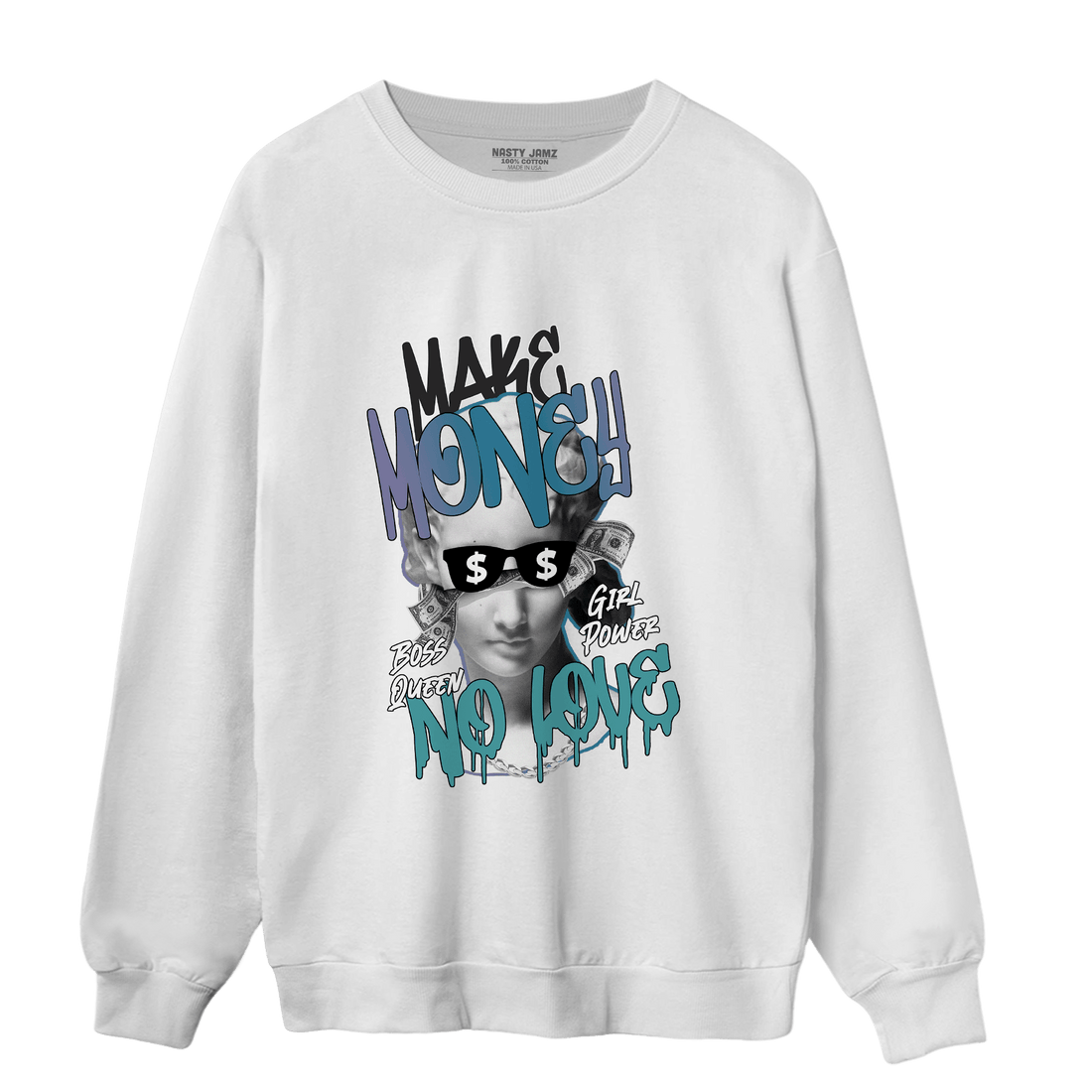 Low Love Letter 14s Sweatshirt Match Make Money No Love - NastyJamz