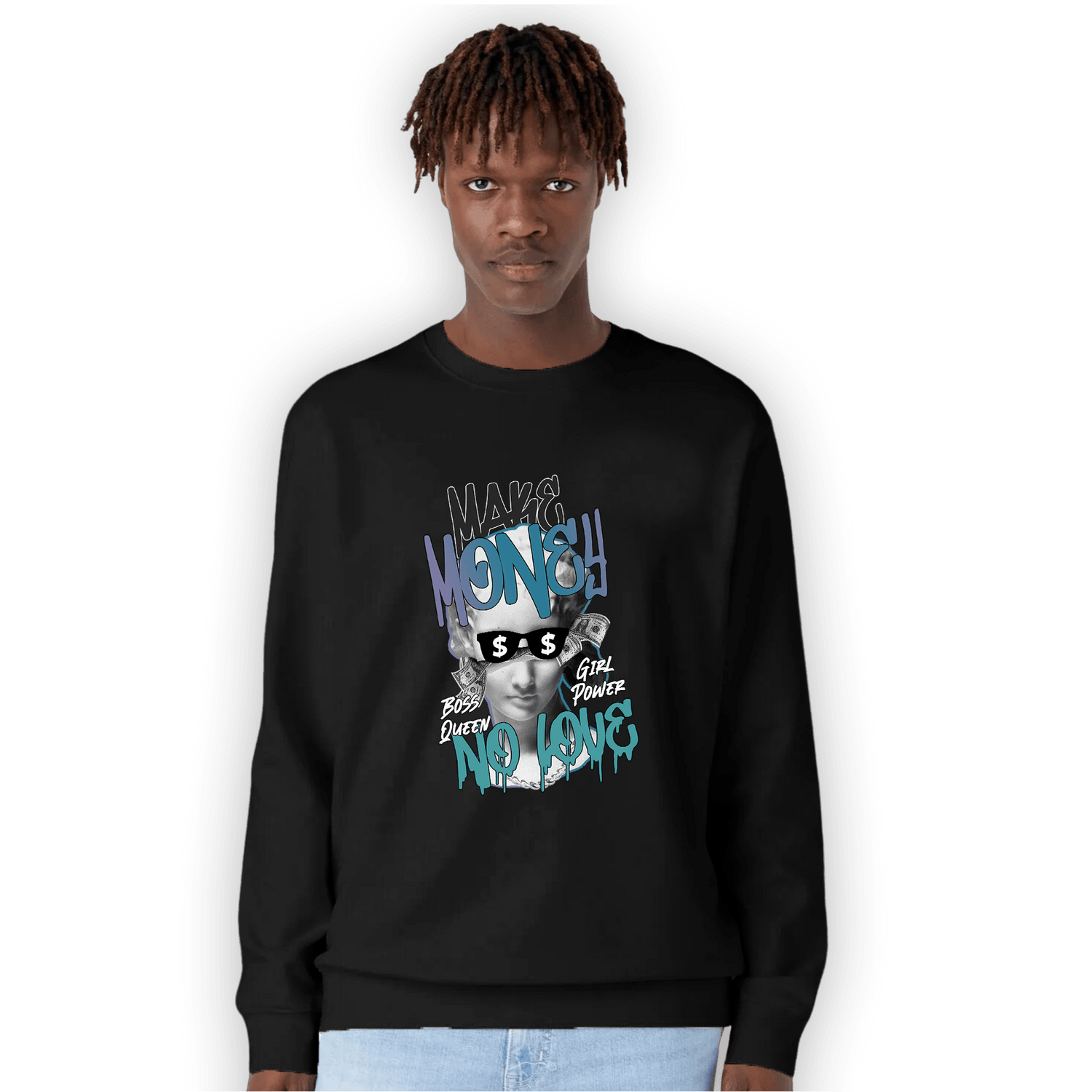 Low Love Letter 14s Sweatshirt Match Make Money No Love - NastyJamz