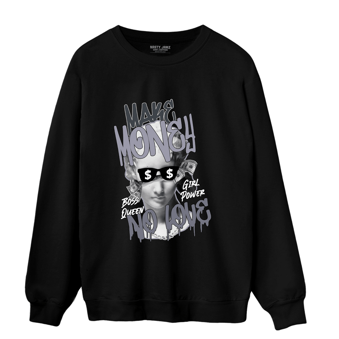 Stealth 14s Sweatshirt Match Make Money No Love - NastyJamz