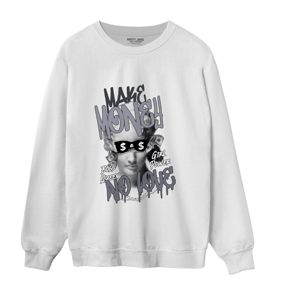 Stealth 14s Sweatshirt Match Make Money No Love - NastyJamz