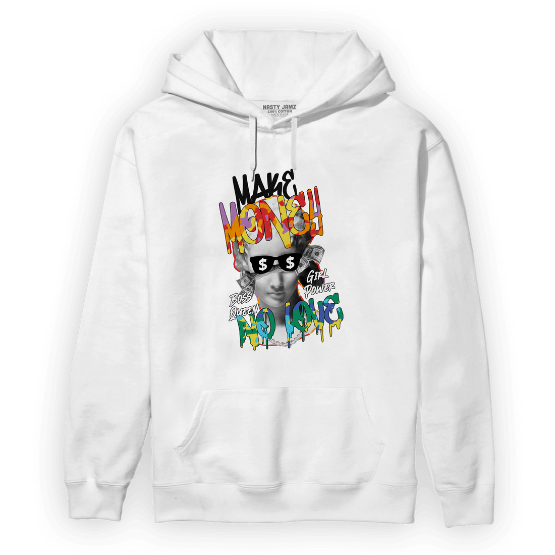Mid GS Six Championships 1s Hoodie Match Make Money No Love - NastyJamz