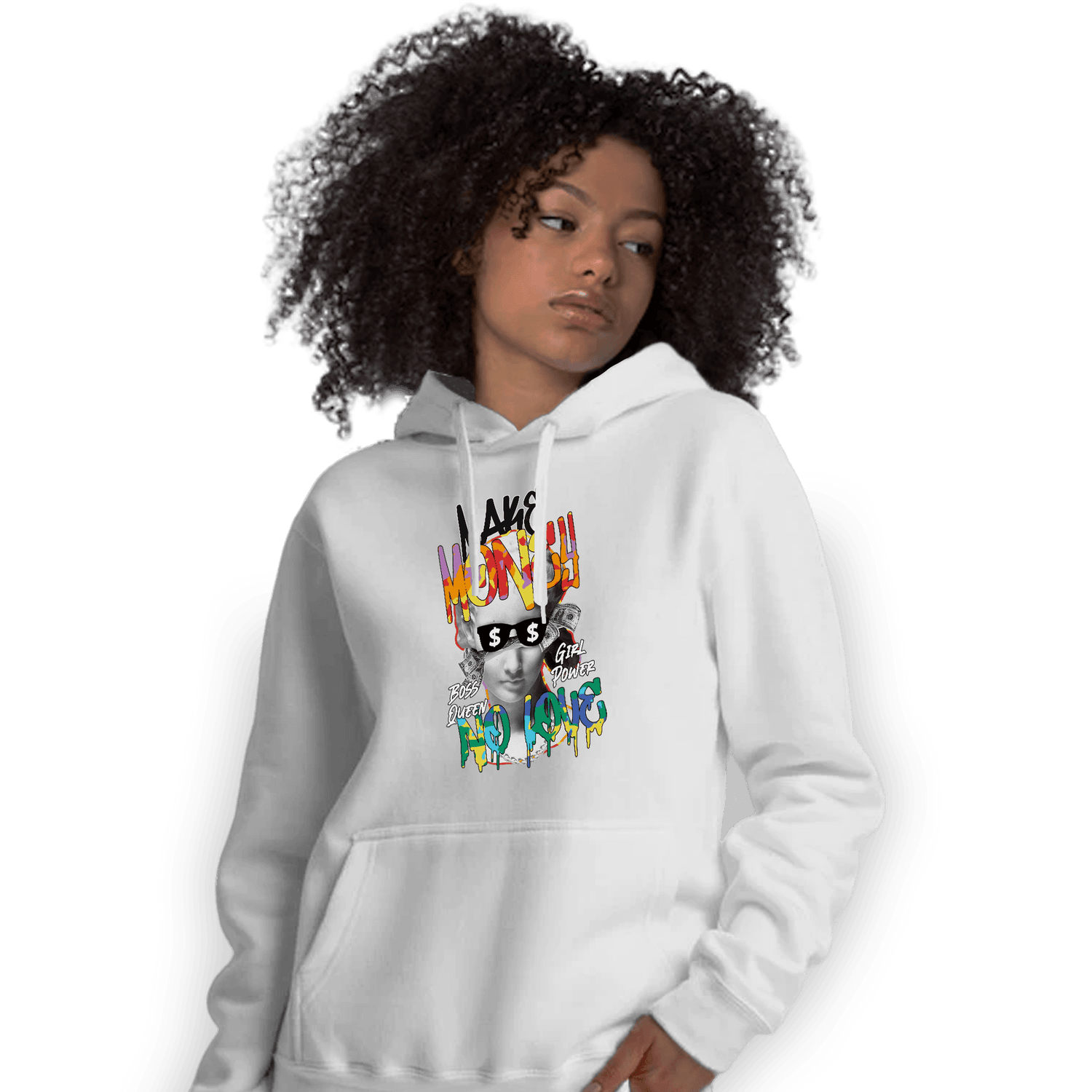 Mid GS Six Championships 1s Hoodie Match Make Money No Love - NastyJamz