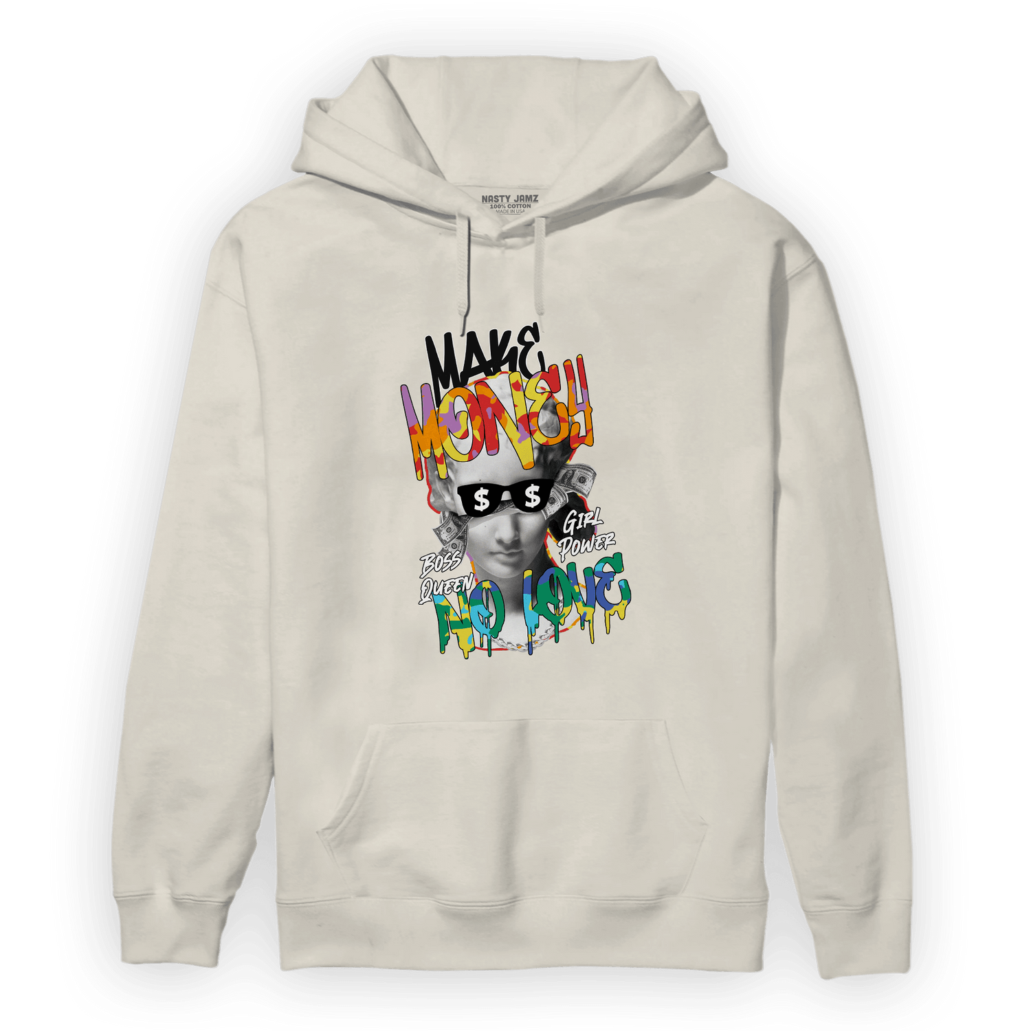 Mid GS Six Championships 1s Hoodie Match Make Money No Love - NastyJamz