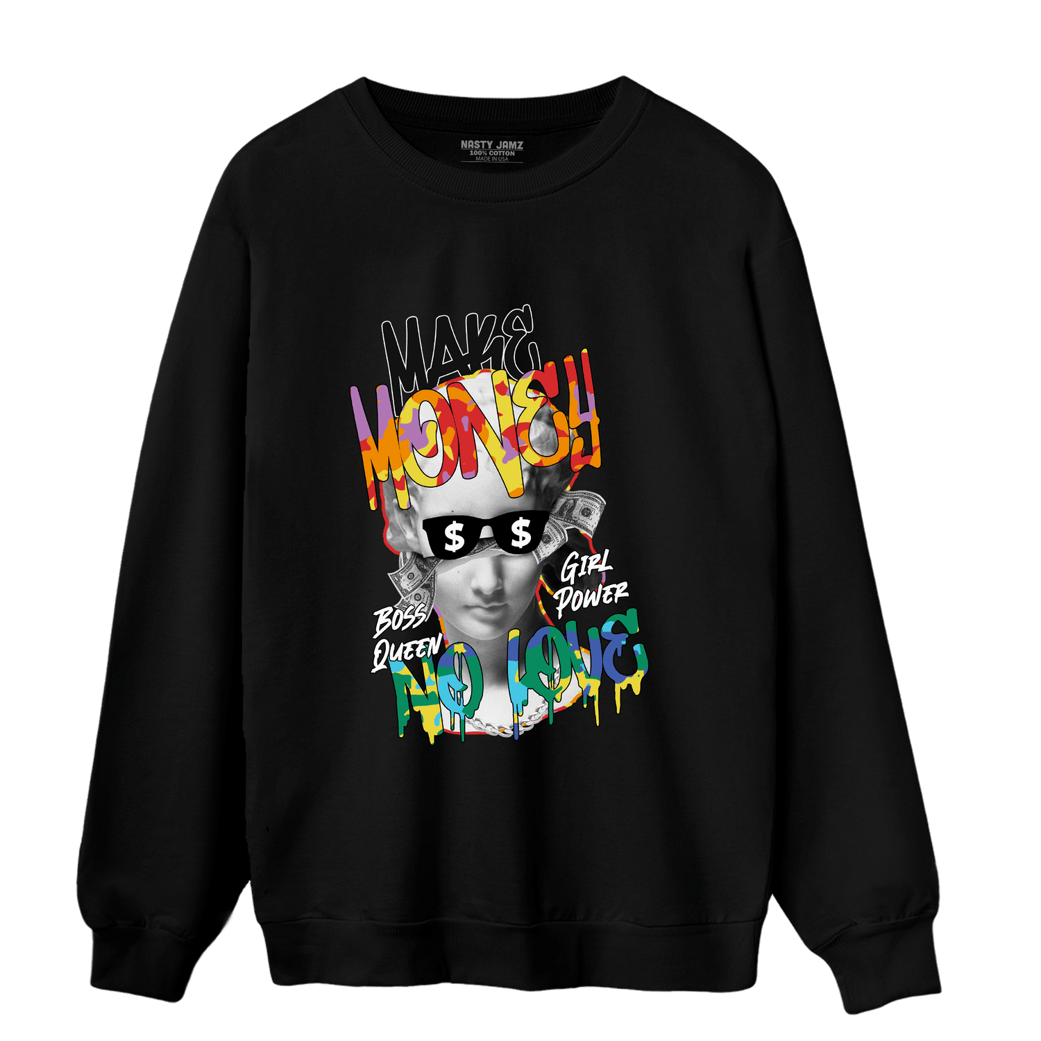 Mid GS Six Championships 1s Sweatshirt Match Make Money No Love - NastyJamz
