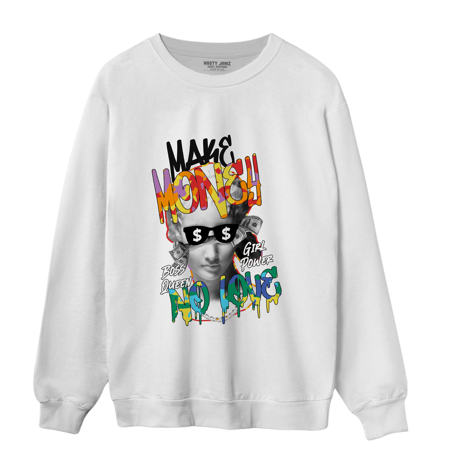 Mid GS Six Championships 1s Sweatshirt Match Make Money No Love - NastyJamz