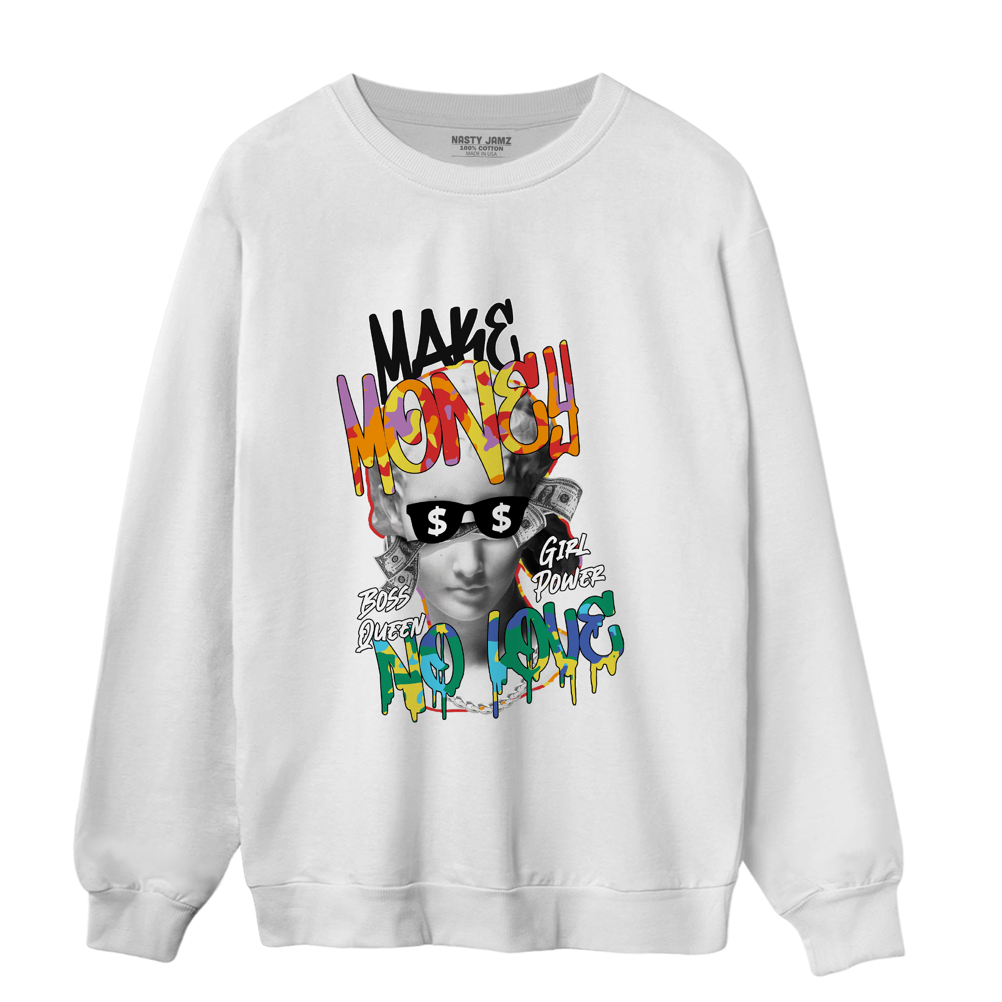 Mid GS Six Championships 1s Sweatshirt Match Make Money No Love - NastyJamz