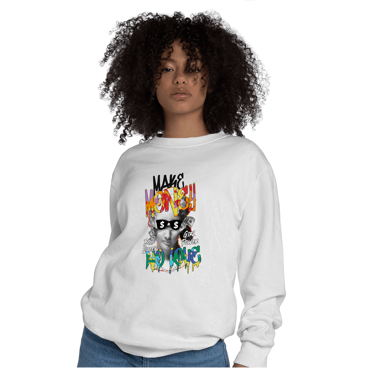 Mid GS Six Championships 1s Sweatshirt Match Make Money No Love - NastyJamz