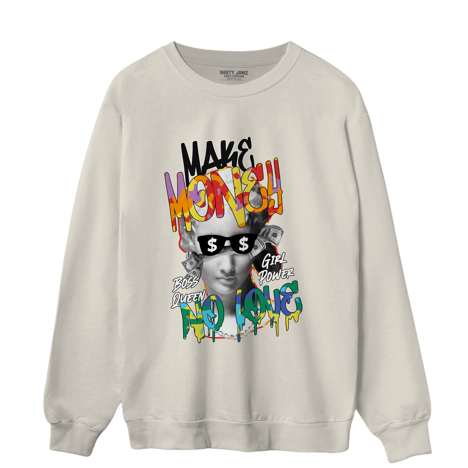 Mid GS Six Championships 1s Sweatshirt Match Make Money No Love - NastyJamz