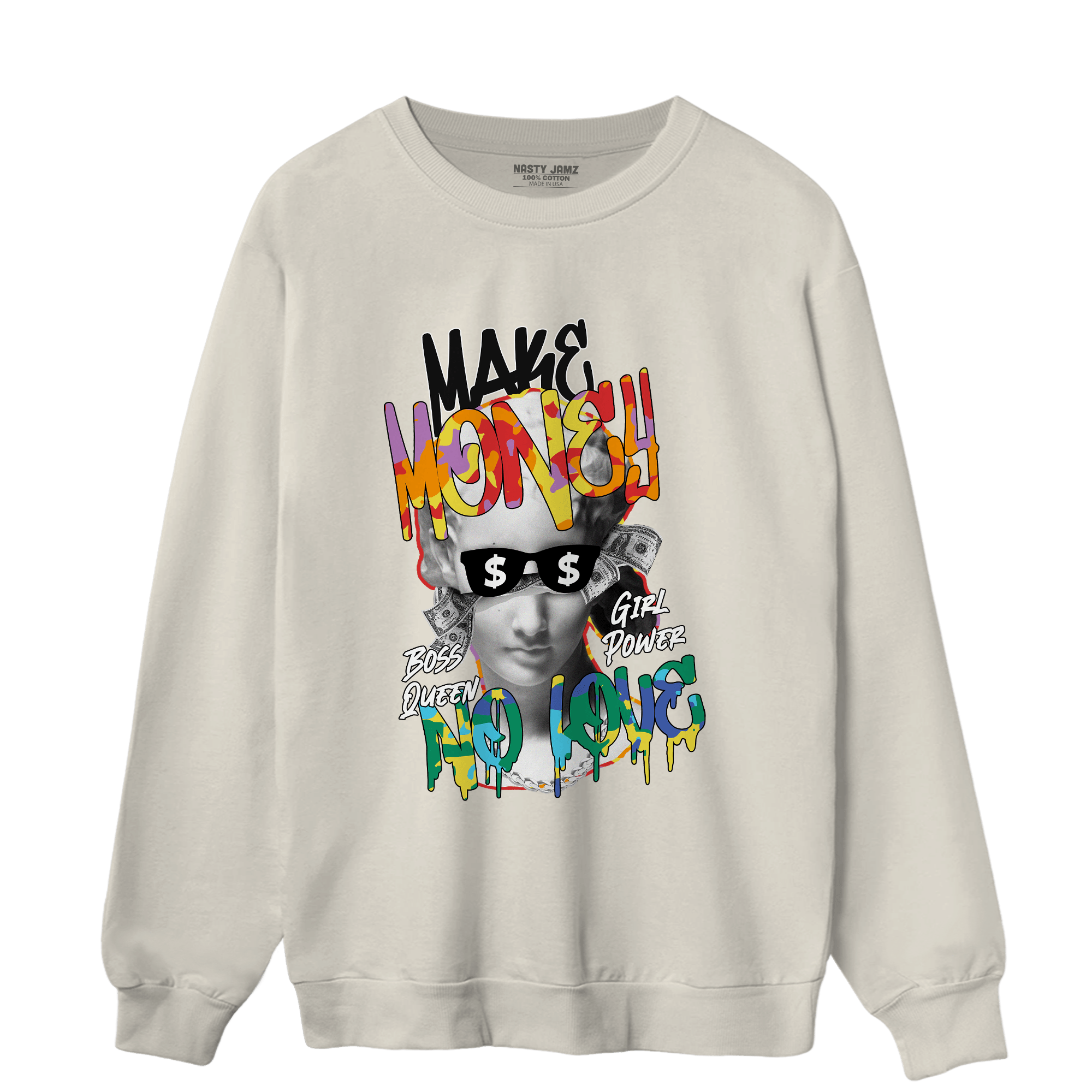 Mid GS Six Championships 1s Sweatshirt Match Make Money No Love - NastyJamz