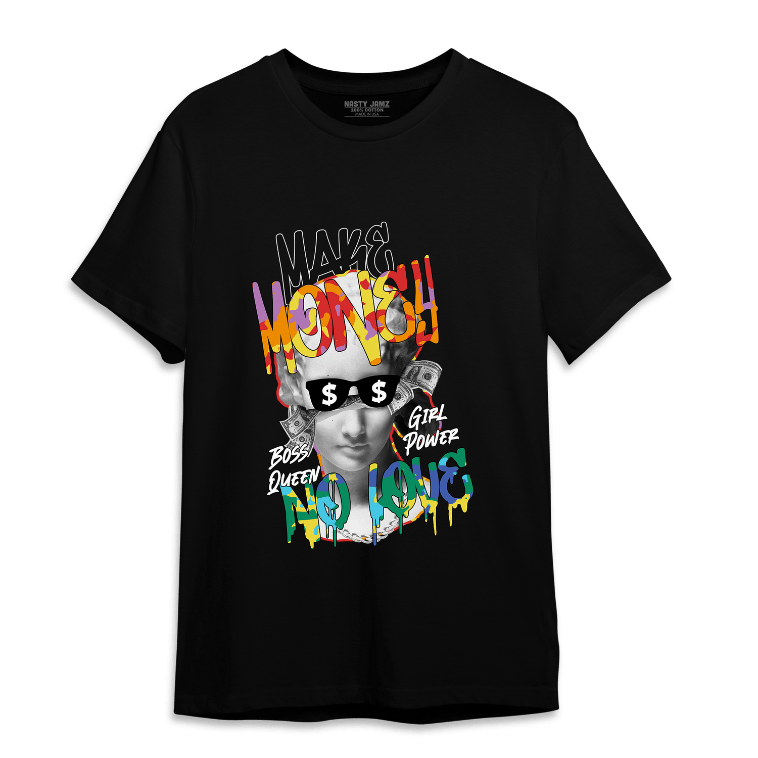 Mid GS Six Championships 1s T Shirt Match Make Money No Love - NastyJamz