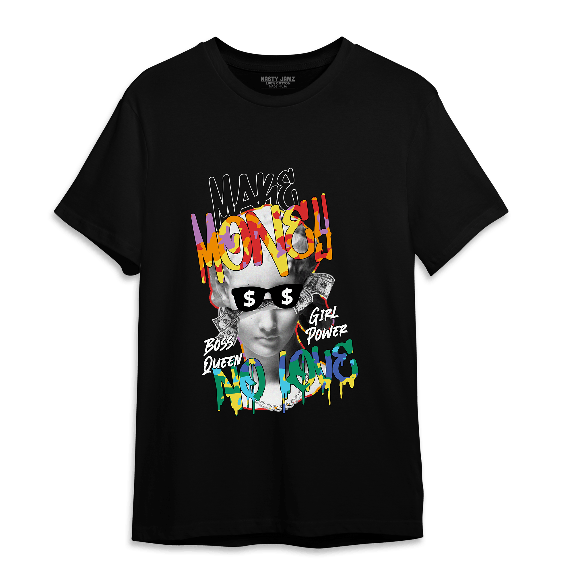 Mid GS Six Championships 1s T Shirt Match Make Money No Love - NastyJamz