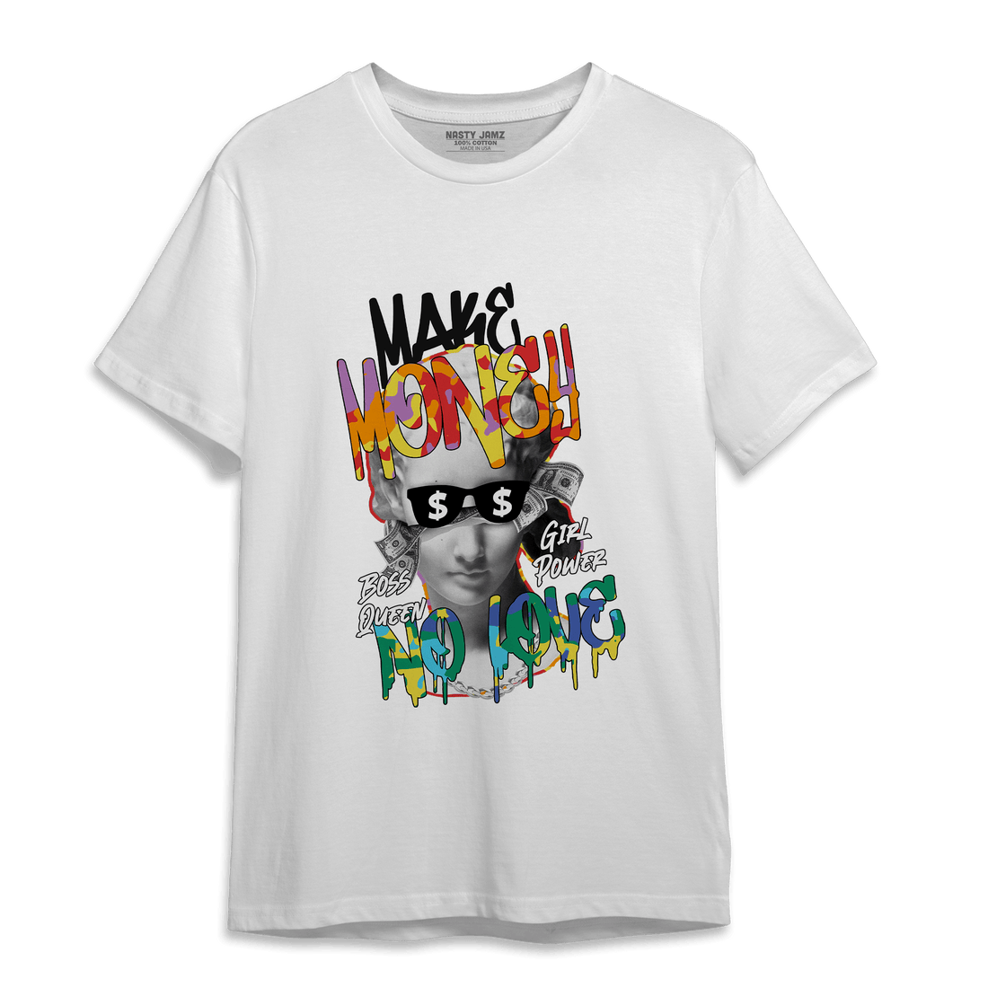 Mid GS Six Championships 1s T Shirt Match Make Money No Love - NastyJamz