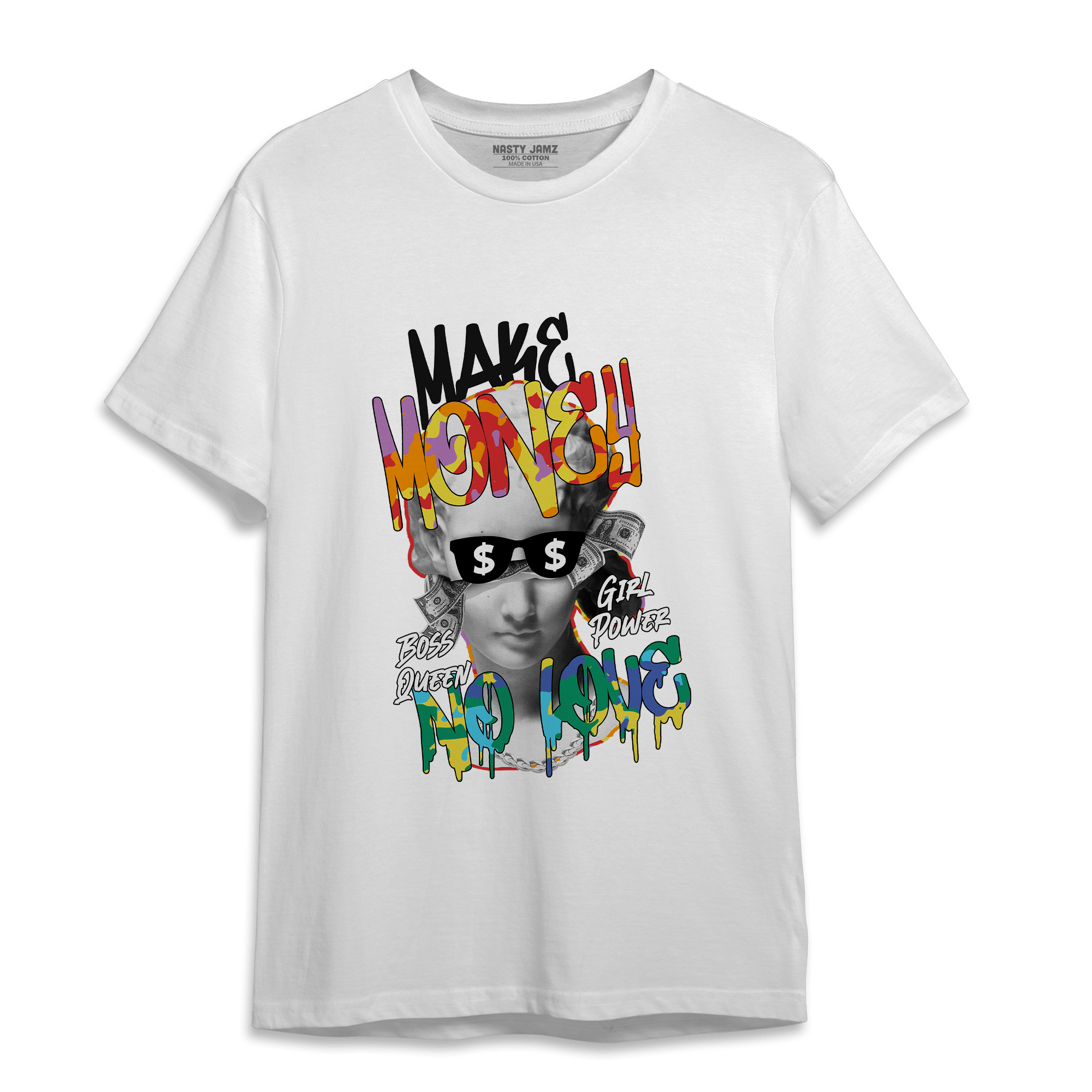 Mid GS Six Championships 1s T Shirt Match Make Money No Love - NastyJamz