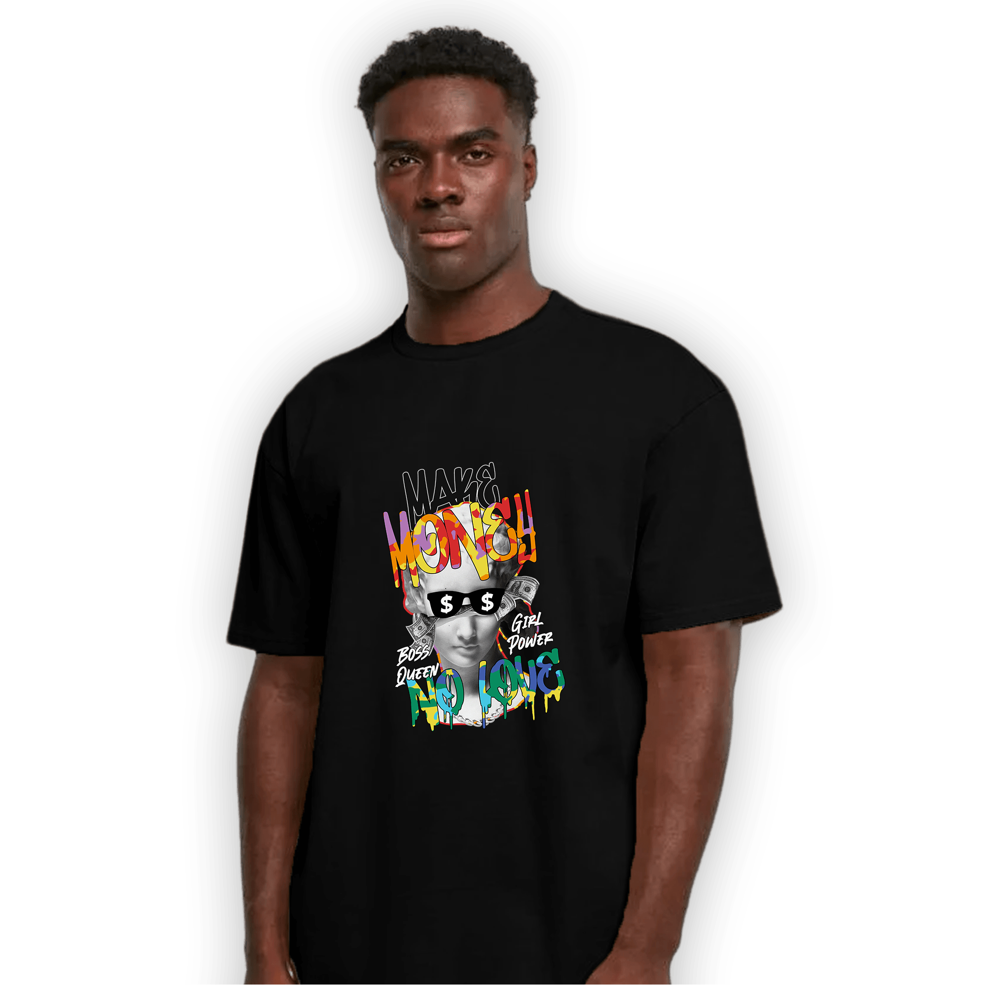 Mid GS Six Championships 1s T Shirt Match Make Money No Love - NastyJamz
