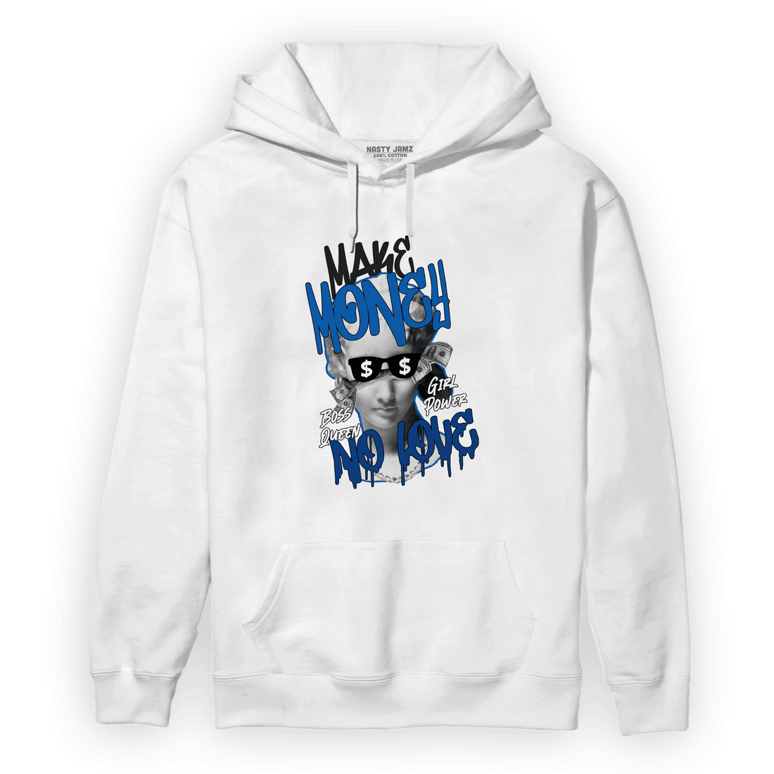 Royal Reimagined 1s Hoodie Match Make Money No Love - NastyJamz
