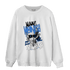 University Blue Toe 1s Sweatshirt Match Make Money No Love - NastyJamz