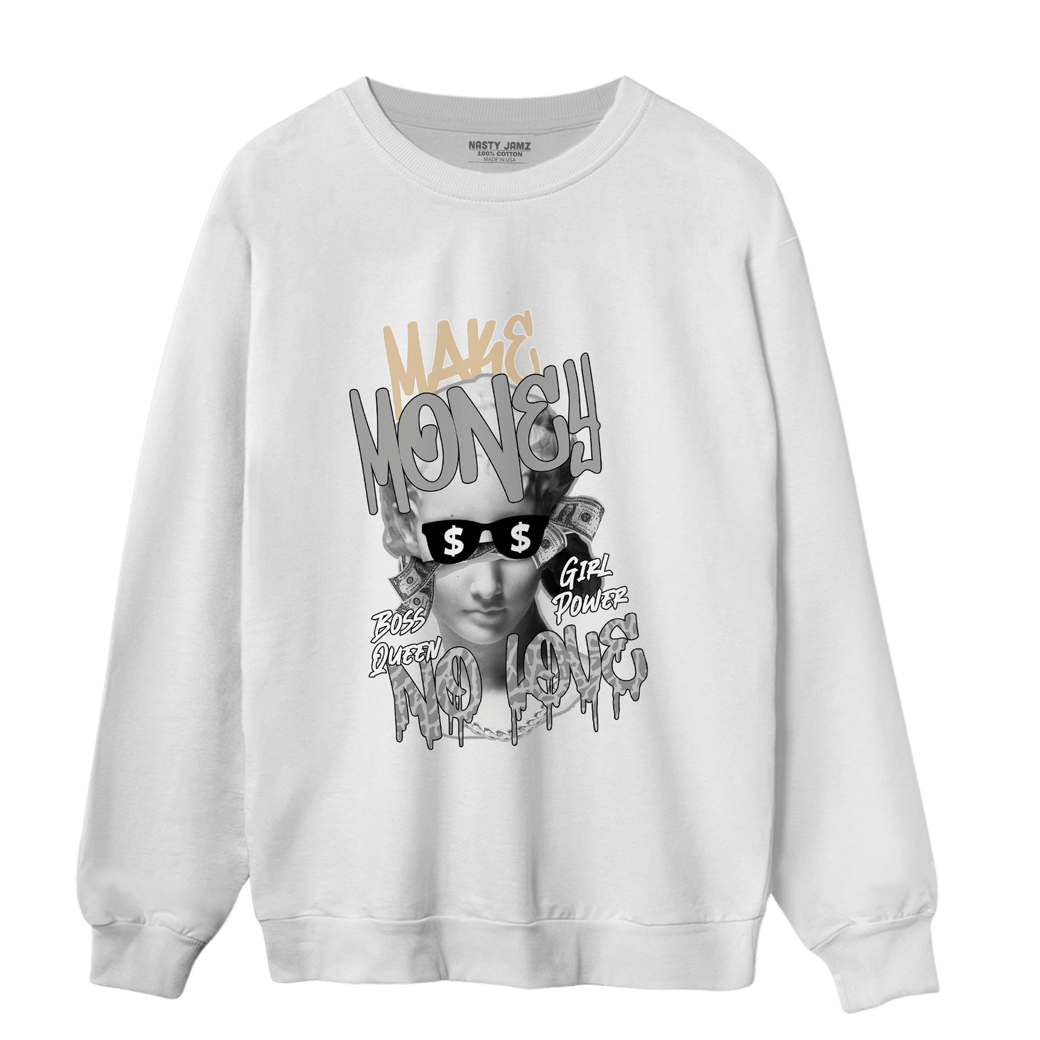 Craft Ivory 3s Sweatshirt Match Make Money No Love - NastyJamz