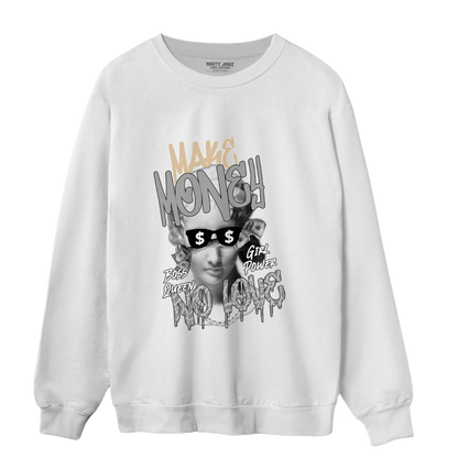 Craft Ivory 3s Sweatshirt Match Make Money No Love - NastyJamz