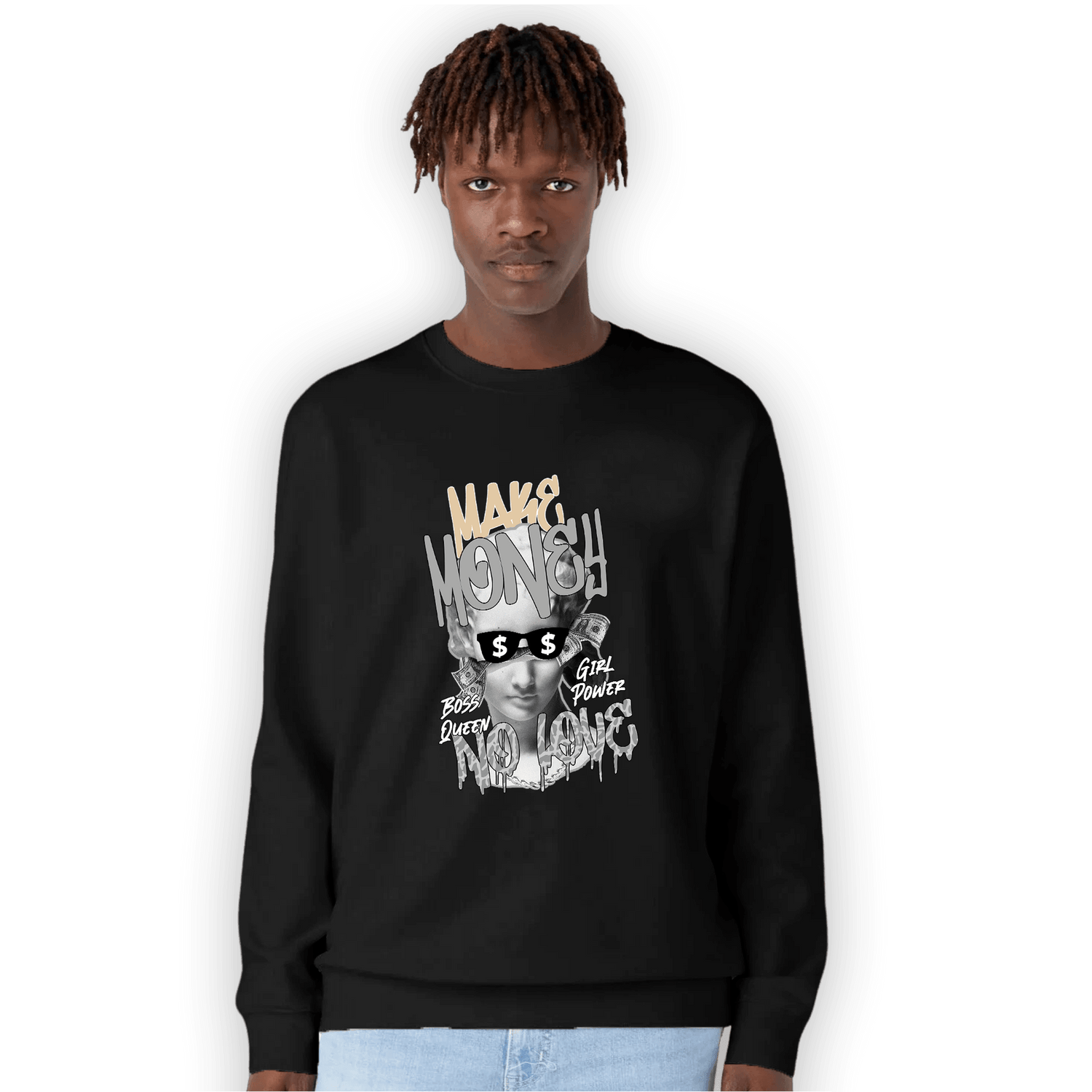 Craft Ivory 3s Sweatshirt Match Make Money No Love - NastyJamz