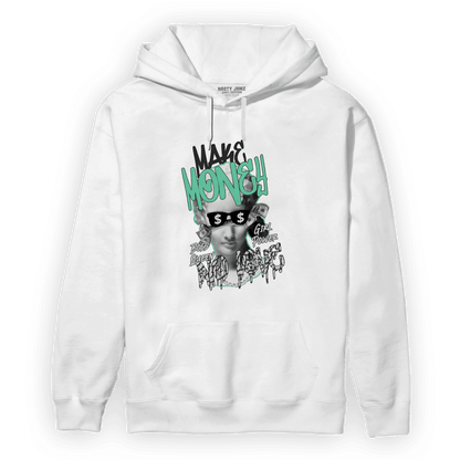 Green Glow 3s Hoodie Match Make Money No Love - NastyJamz
