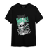 Green Glow 3s T Shirt Match Make Money No Love - NastyJamz