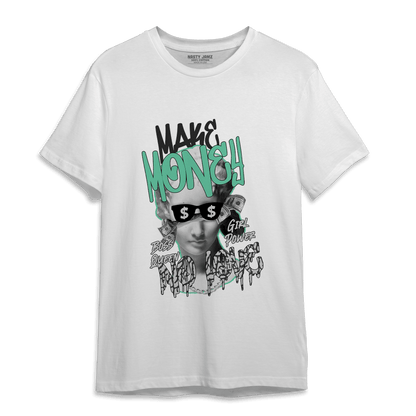 Green Glow 3s T Shirt Match Make Money No Love - NastyJamz